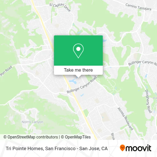 Tri Pointe Homes map