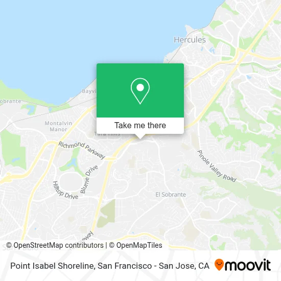 Point Isabel Shoreline map
