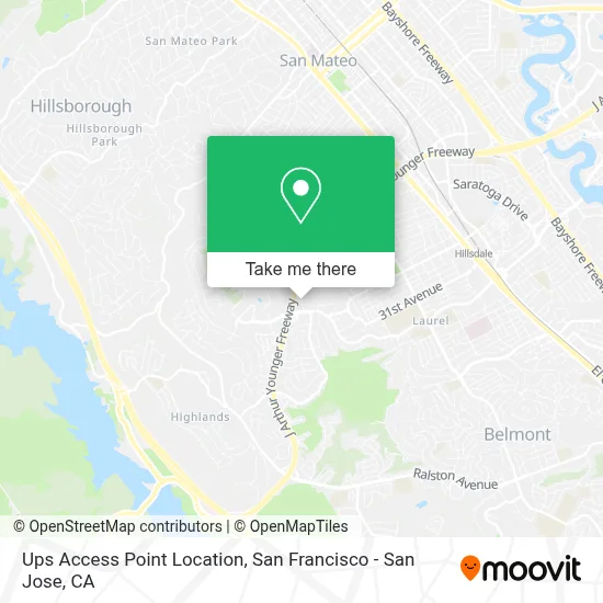 Ups Access Point Location map