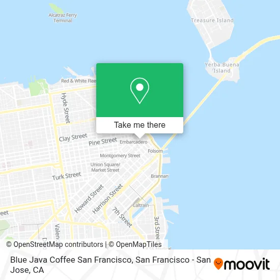 Blue Java Coffee San Francisco map