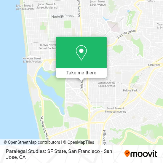 Paralegal Studies: SF State map