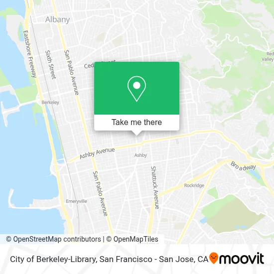City of Berkeley-Library map
