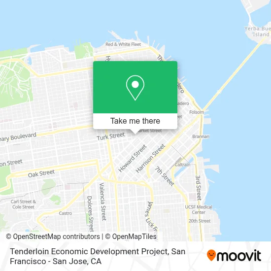 Tenderloin Economic Development Project map