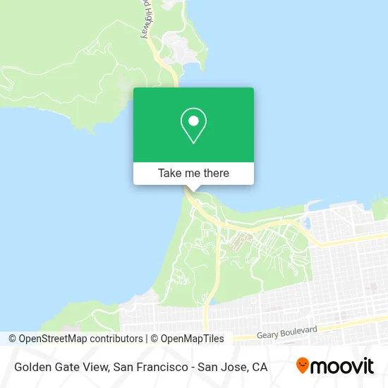 Golden Gate View map