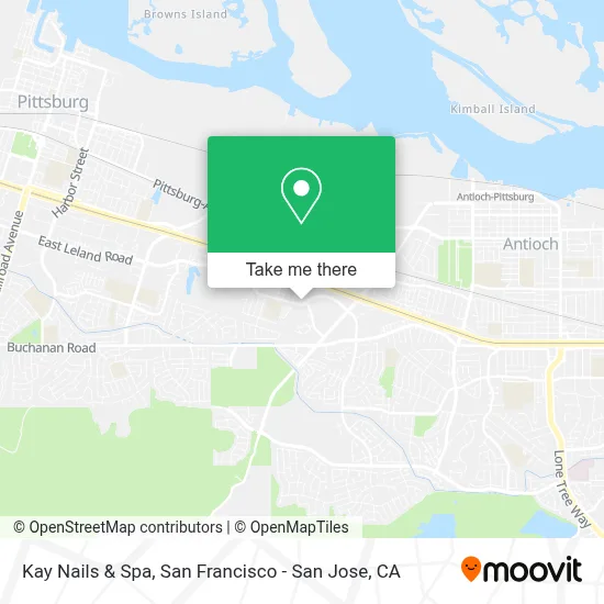 Kay Nails & Spa map