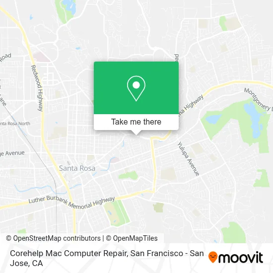 Corehelp Mac Computer Repair map