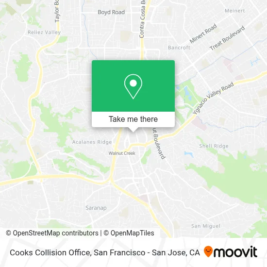 Cooks Collision Office map
