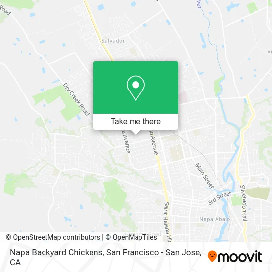Napa Backyard Chickens map