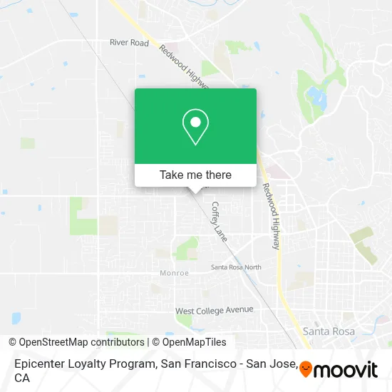 Epicenter Loyalty Program map