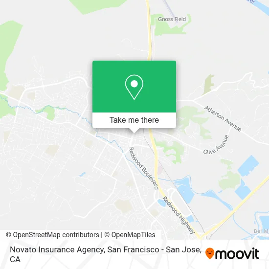 Novato Insurance Agency map
