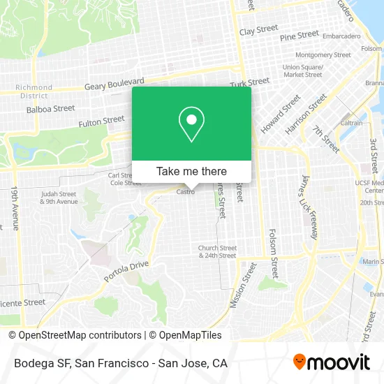 Bodega SF map