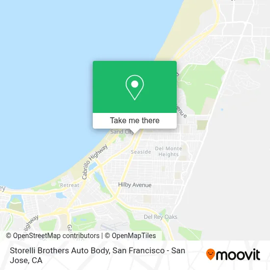 Storelli Brothers Auto Body map