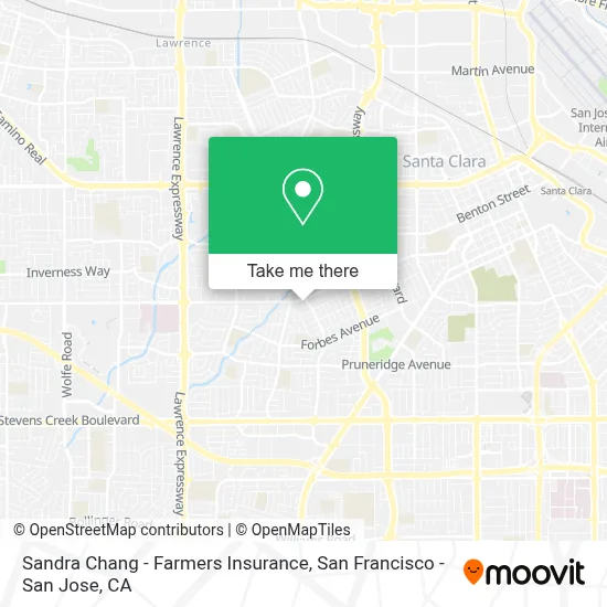 Sandra Chang - Farmers Insurance map