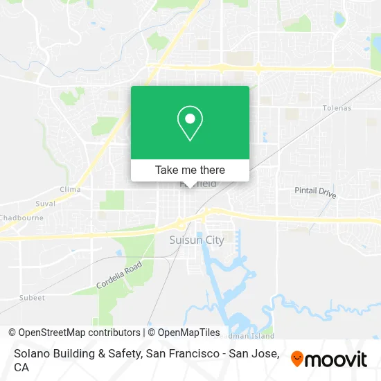 Solano Building & Safety map
