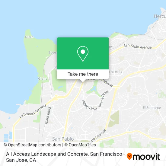 All Access Landscape and Concrete map