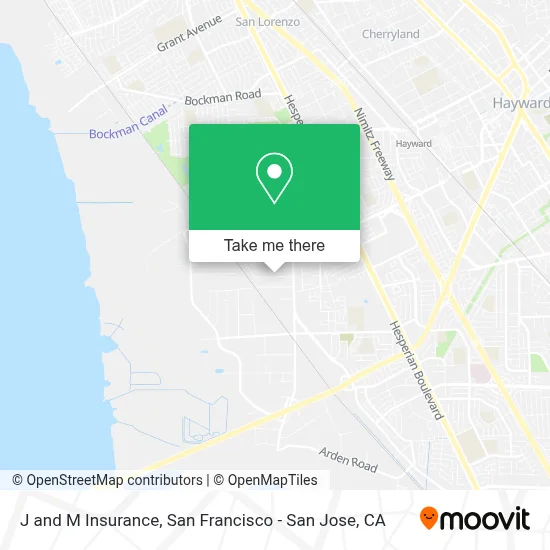 J and M Insurance map