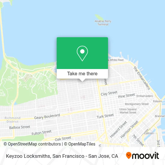 Keyzoo Locksmiths map