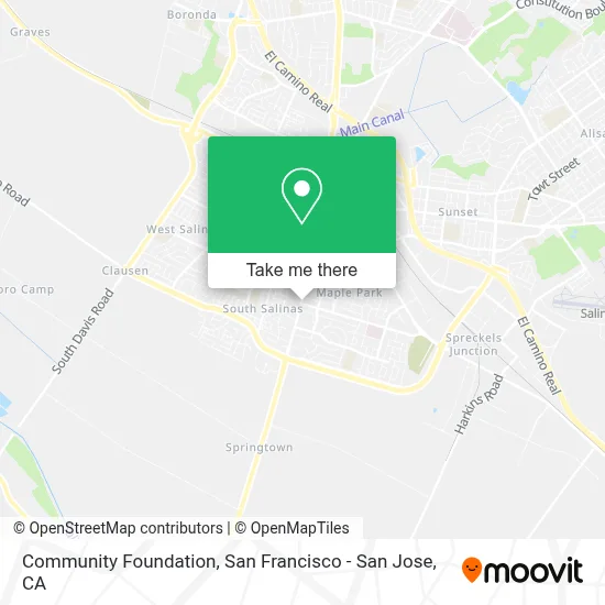 Community Foundation map