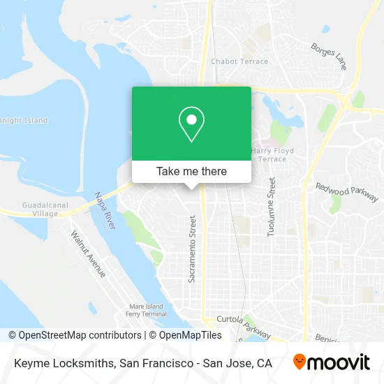 Keyme Locksmiths map