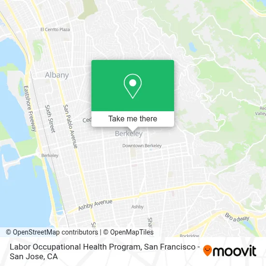 Labor Occupational Health Program map