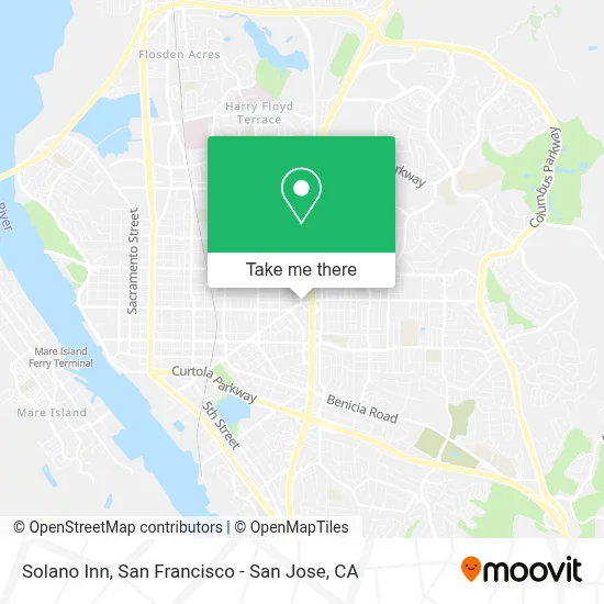 Solano Inn map