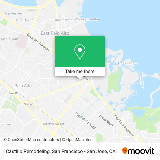 Castillo Remodeling map