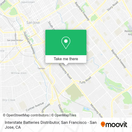 Interstate Batteries Distributor map