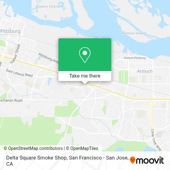 Delta Square Smoke Shop map