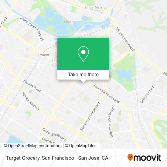 Target Grocery map