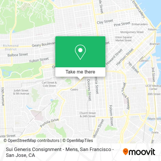 Sui Generis Consignment - Mens map