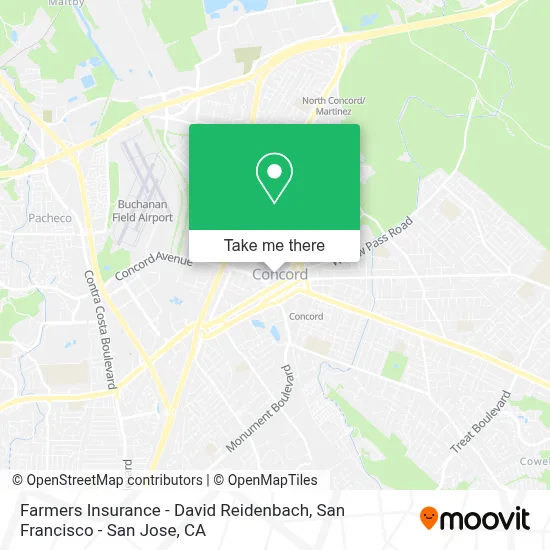 Farmers Insurance - David Reidenbach map