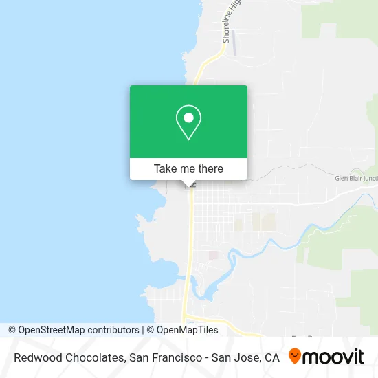 Redwood Chocolates map