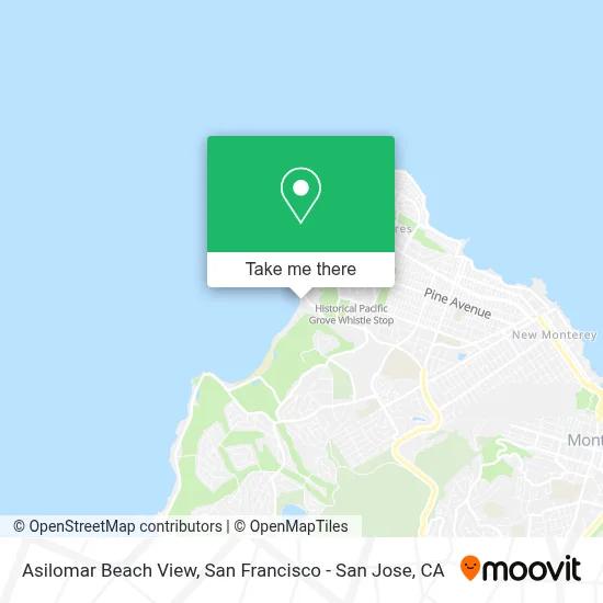 Asilomar Beach View map