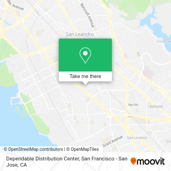 Dependable Distribution Center map
