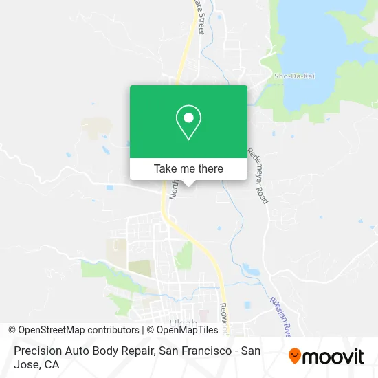 Precision Auto Body Repair map