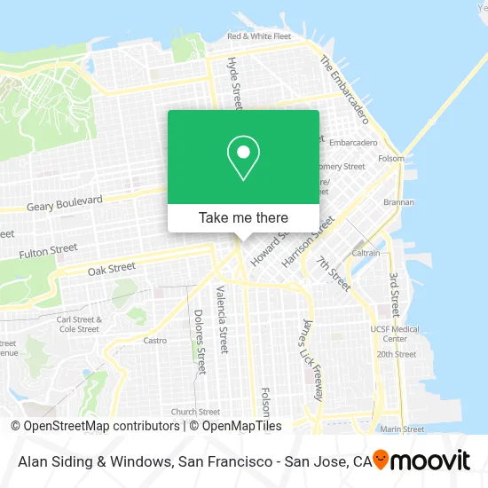 Alan Siding & Windows map