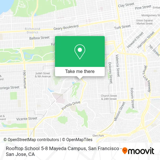 Rooftop School 5-8 Mayeda Campus map