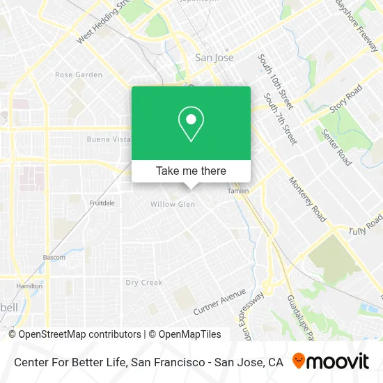 Center For Better Life map