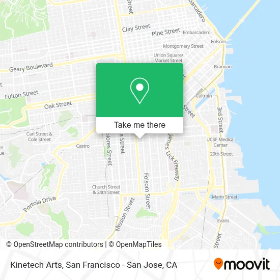 Kinetech Arts map