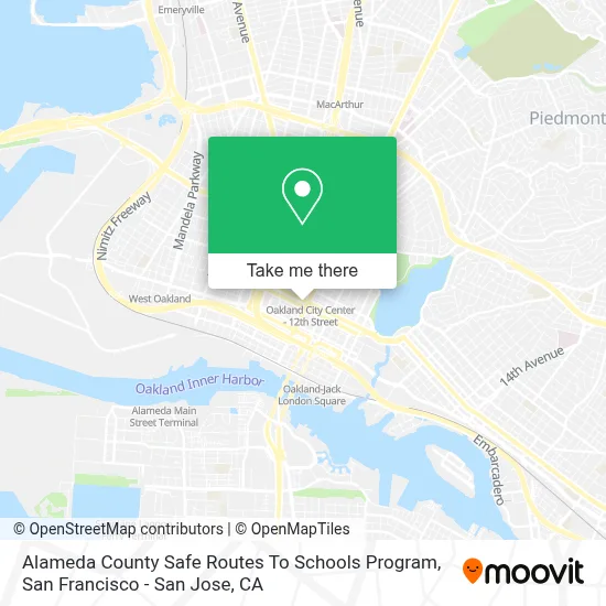 Alameda County Safe Routes To Schools Program map