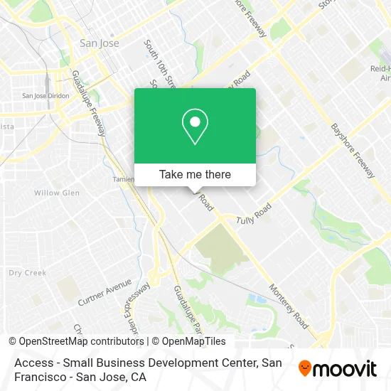 Access - Small Business Development Center map