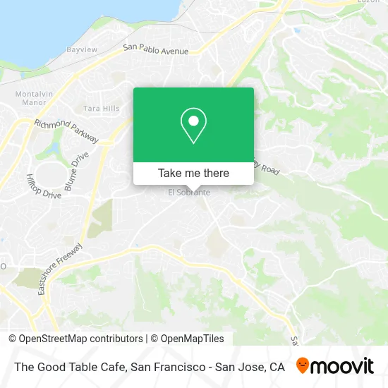 The Good Table Cafe map