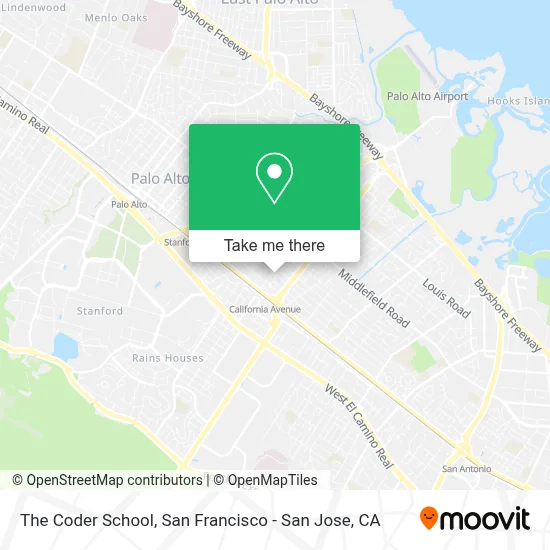 The Coder School map