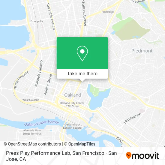 Press Play Performance Lab map