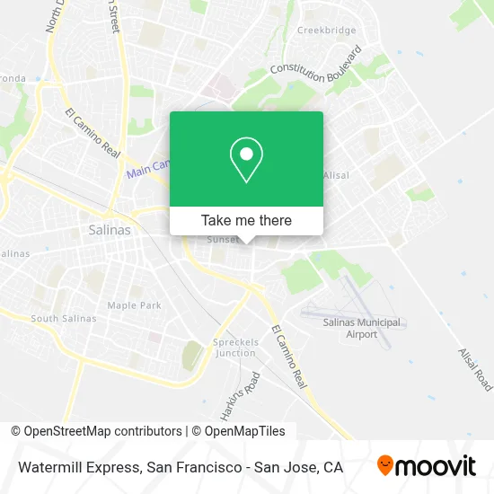 Watermill Express map