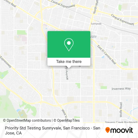 Priority Std Testing Sunnyvale map