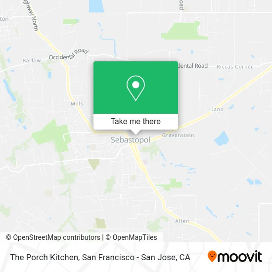 The Porch Kitchen map