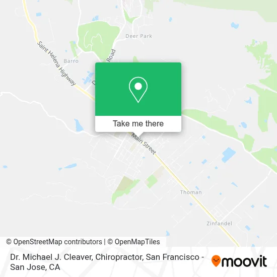 Dr. Michael J. Cleaver, Chiropractor map