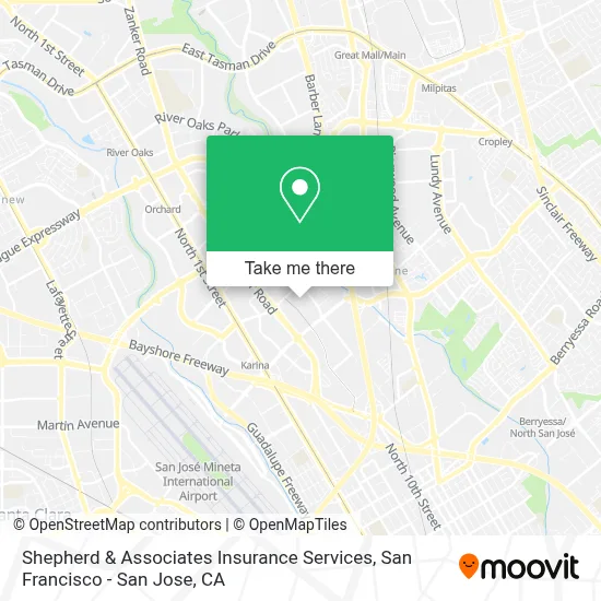 Shepherd & Associates Insurance Services map