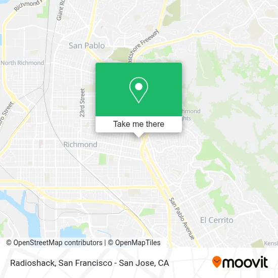 Radioshack map